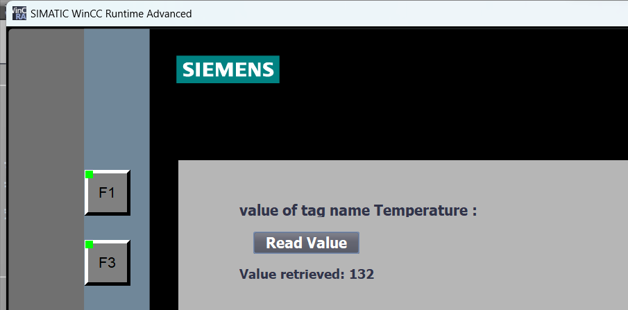 simulation of sql server to read value in hmi